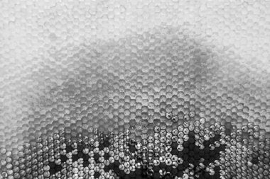 Altın nektarla dolu altıgen bal peteklerinden arı damlayan bal damlası, bal peteği yaz kompozisyonu doğal bal damlası, balmumu çerçeve arısına damlayan bal damlası, bal peteğine damlayan bal damlası