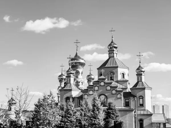 Christian church cross in high steeple tower for prayer, photography consisting of beautiful church with cross on steeple tower to sincere prayer, cross steeple tower is church prayer over clear sky