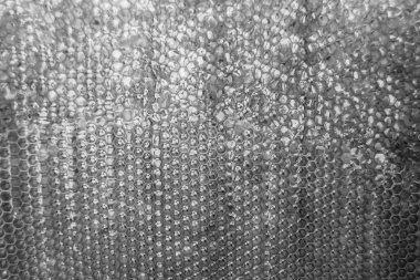 Altın nektarla dolu altıgen bal peteklerinden arı damlayan bal damlası, bal peteği yaz kompozisyonu doğal bal damlası, balmumu çerçeve arısına damlayan bal damlası, bal peteğine damlayan bal damlası