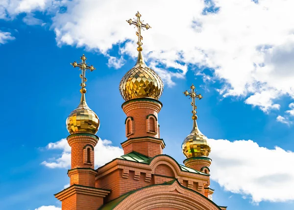 Christian Church Cross High Steeple Tower Prayer Photography Consisting Beautiful — Stock Photo, Image