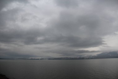 Paravani Gölü, Güz Gri Günü, Georgia 