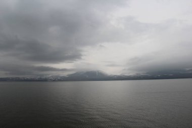 Paravani Gölü, Güz Gri Günü, Georgia 