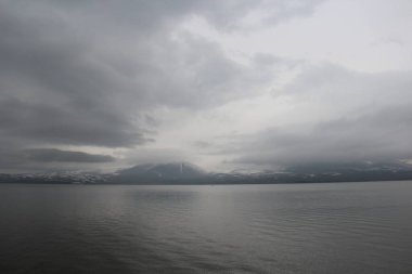 Paravani Gölü, Güz Gri Günü, Georgia 