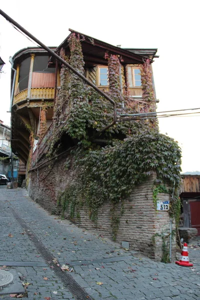 Sololaki Hill Tbilisi Georgia Edificio Della Città Vecchia — Foto Stock