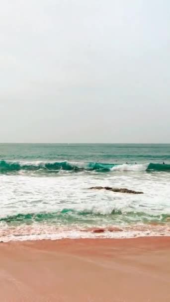 Vídeo Las Olas Del Océano Portugal — Vídeos de Stock