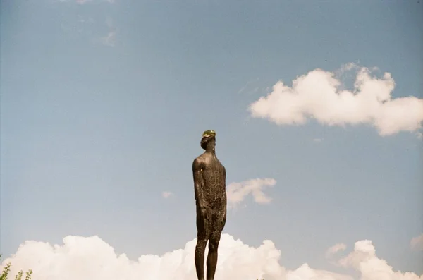 Ukraine Kiew Skulptur Regen Der Gasse Kiew — Stockfoto