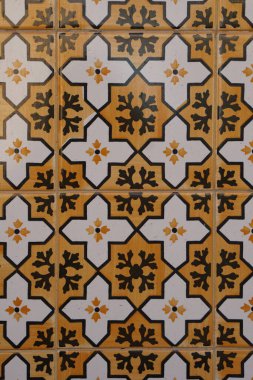 Azulejo duvar kağıdı. Geometrik şekiller, Portekiz seramik fayans duvarı 