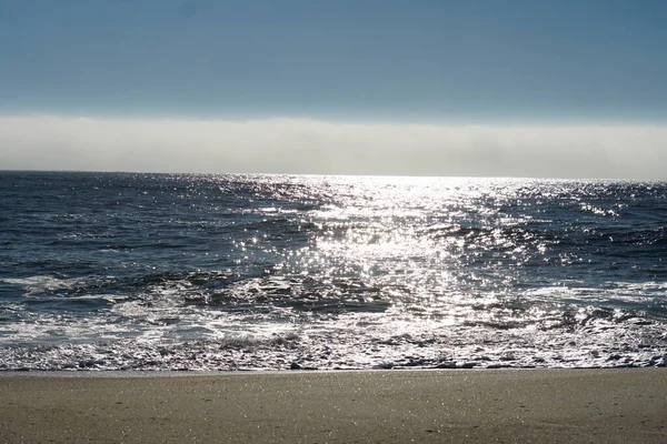 Ondas Água Costa Oceano Atlântico — Fotografia de Stock