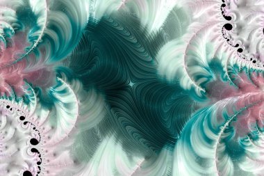 Soyut fraktal desenler ve şekiller. Sonsuz evren. Gizemli psikedelik rahatlama kalıbı. Dinamik akışkan doğal formlar. Kutsal geometri. Mistik sarmallar. 3 Boyutlu Hazırlama.