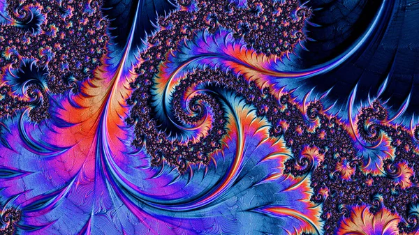 Abstracte Fractal Patronen Vormen Oneindige Universum Mysterieus Psychedelisch Ontspanningspatroon Dynamisch — Stockfoto