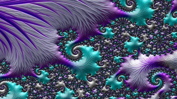 Abstracte Fractal Patronen Vormen Oneindige Universum Mysterieus Psychedelisch Ontspanningspatroon Dynamisch — Stockfoto