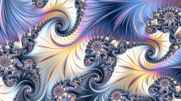 Soyut fraktal desenler ve şekiller. Sonsuz evren. Gizemli psikedelik rahatlama kalıbı. Dinamik akışkan doğal formlar. Kutsal geometri. Mistik sarmallar. 3 Boyutlu Hazırlama.