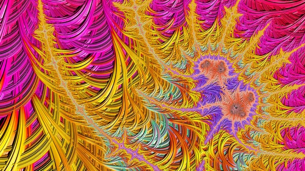 Абстрактные Фрактальные Узоры Формы Бесконечная Вселенная Таинственная Психоделическая Модель Релаксации — стоковое фото