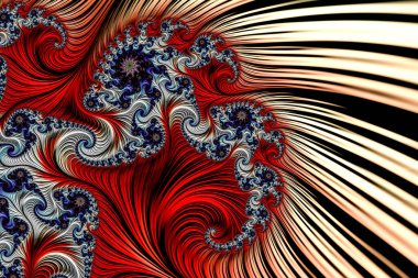 Soyut fraktal desenler ve şekiller. Sonsuz evren. Gizemli psikedelik rahatlama kalıbı. Dinamik akışkan doğal formlar. Kutsal geometri. Mistik sarmallar. 3 Boyutlu Hazırlama.