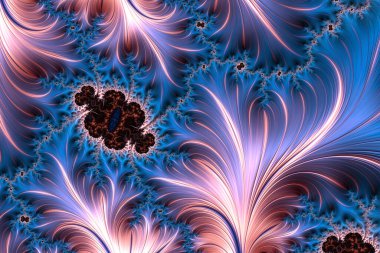 Soyut fraktal desenler ve şekiller. Sonsuz evren. Gizemli psikedelik rahatlama kalıbı. Dinamik akışkan doğal formlar. Kutsal geometri. Mistik dallar ve dalgalar. 3 Boyutlu Hazırlama.