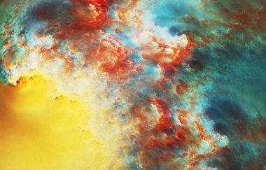 Soyut fraktal desen ve şekiller. Sonsuz evren.