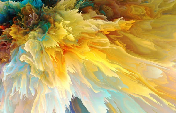 Schöne Abstrakte Hintergrund Abstrakte Ozean Kunst Fraktale Kunst Farbige Wellen — Stockfoto