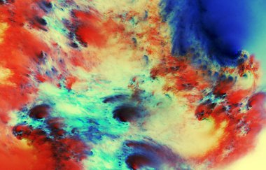 Soyut fraktal desen ve şekiller. Sonsuz evren.