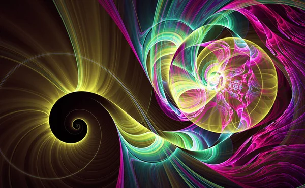 Abstract Fractal Patterns Shapes Infinite Universe Mysterious Psychedelic Relaxation Pattern — Stock Photo, Image