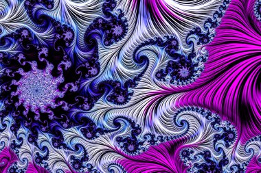 Soyut fraktal desenler ve şekiller. Sonsuz evren. Gizemli psikedelik rahatlama kalıbı. Dinamik akışkan doğal formlar. Kutsal geometri. Mistik sarmallar. 3 Boyutlu Hazırlama.