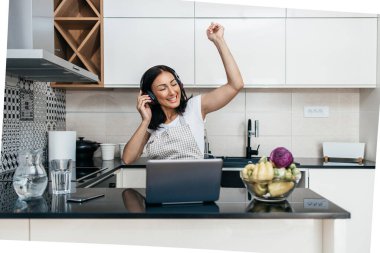 Güzel ve mutlu orta yaşlı bir kadın dairesinde yalnız oturuyor ve boş zamanlarında eğleniyor. Müzik dinlemek, şarkı söylemek ve dans etmek için dizüstü bilgisayar ve tablet kullanıyor..