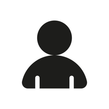 Kullanıcı ya da insan avatar ikonu vektör illüstrasyonu. İnsanlar ve insanlar.