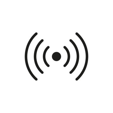 Duman dedektörü ana hat vektör simgesi. Duman alarm sistemi