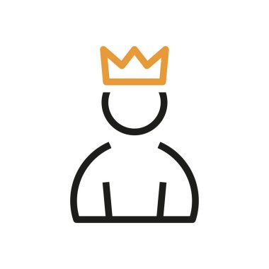 VIP Kullanıcı Müşteri simgesi vektörü. Kişi Profili.