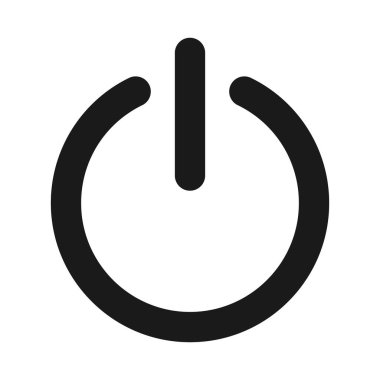 Elektriği aç ya da düz vektör simgesini kapat. Simgeyi kapat