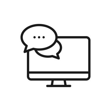 Çevrimiçi eğitim, Eğitim Kaynakları vektör çizgisi simgesi. Canlı Webinar