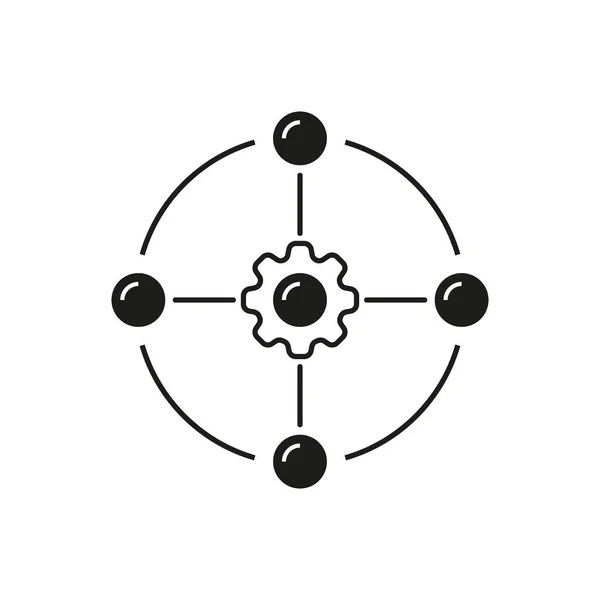 Rahmensymbol Rahmenumriss Auf Weißem Hintergrundvektor — Stockvektor