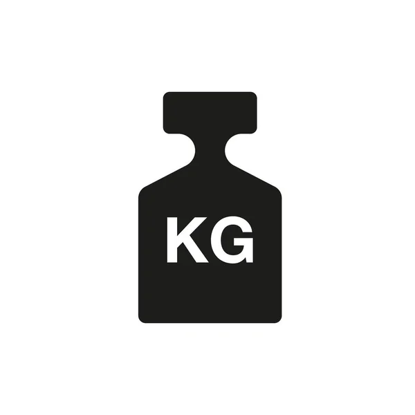 Weight Icon Vector Scale Kilogram Symbol — Stock Vector