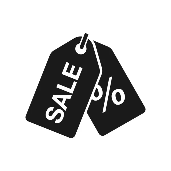 Price Tag Icon Sales Label Icon White Background — Stock Vector