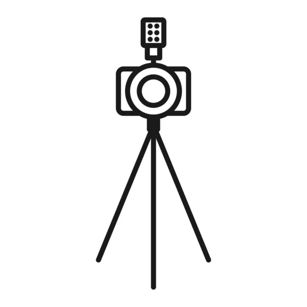 Камера Иконкой Штатива Векторная Иллюстрация — стоковый вектор