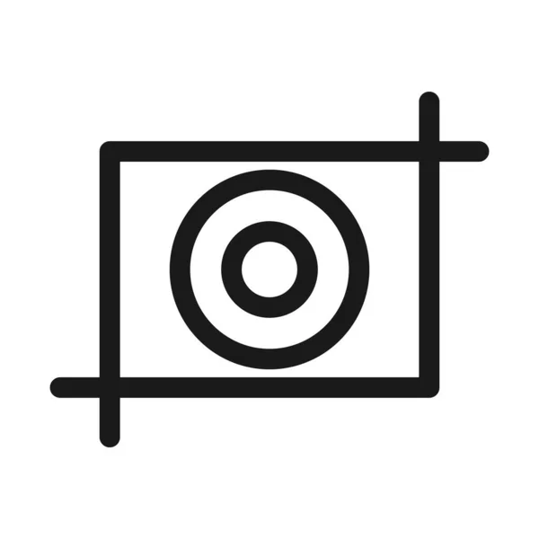 Fotografia Fotocamera Logo Icona Vettoriale Illustrazione — Vettoriale Stock