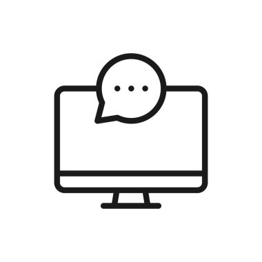 Çevrimiçi eğitim, Eğitim Kaynakları vektör çizgisi simgesi. Canlı Webinar