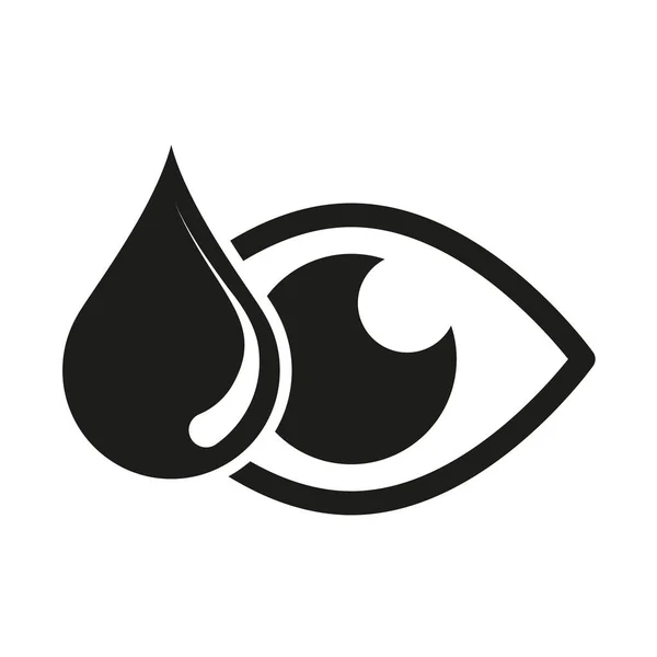 Eye Drop Icon Eye Health Eye Drops Bottle Vector Illustration — Stock Vector