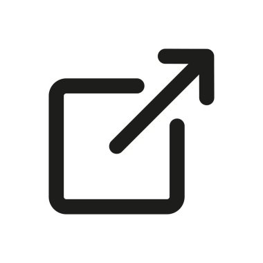 Dış Bağlantı Simgesi - kullanıcı dış bir web sitesini ziyaret etmek için uygulamadan çıktıklarını bilecek