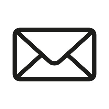 Mesaj Simgesi. E- posta ya da Haber vektörü illüstrasyonu. 