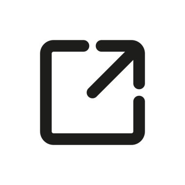 Bağlantı simgesi. Hiper bağlantı zinciri sembolü. Dış bağlantı sembolü vektör simgesi.