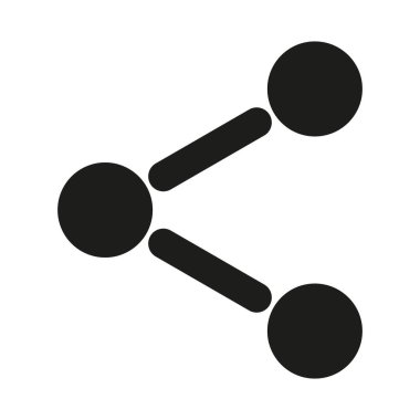 Beyaz arkaplanda izole edilmiş simgeyi paylaş. Paylaş, ağ Vektörü illüstrasyonuName.