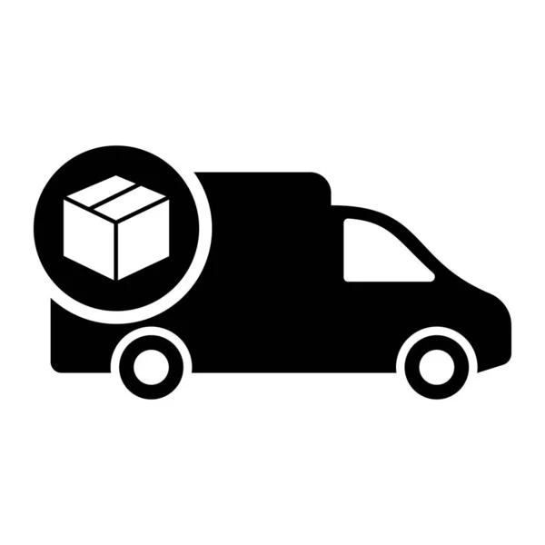 Shipping Delivery Truck Flat Vector Icon Many Purpose Shipping Concept — Stock Vector