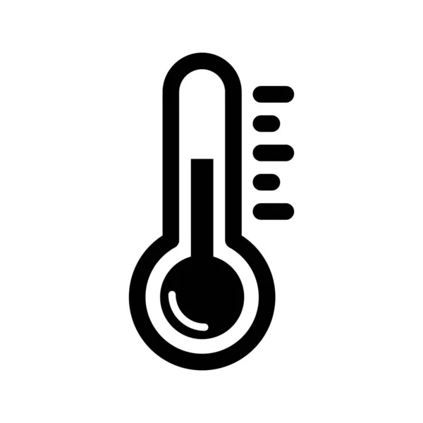 Ícone Termómetro Ilustração Vetor Temperatura Celsius —  Vetores de Stock