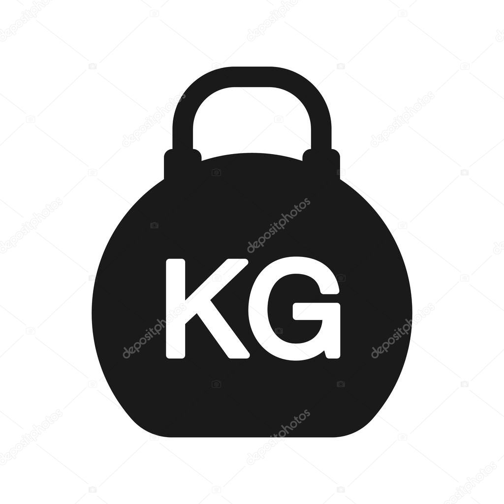 Weight icon. Kilogram or weight concept. vector linear illustration.