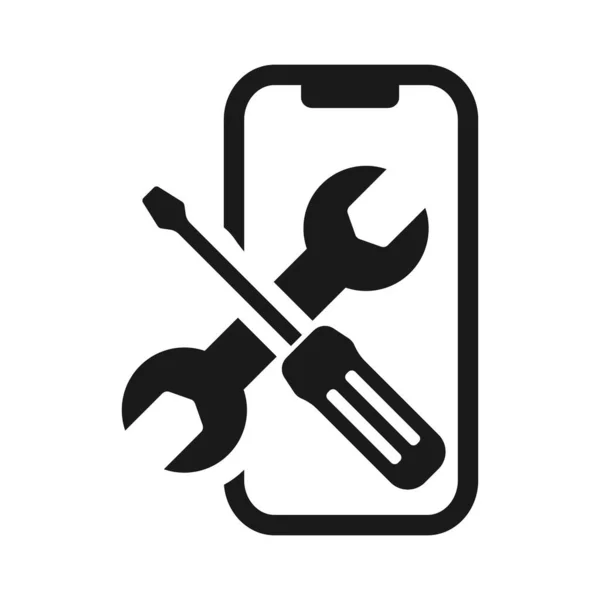 Repair Phone Icon Phone Service Vector Illustration — Διανυσματικό Αρχείο