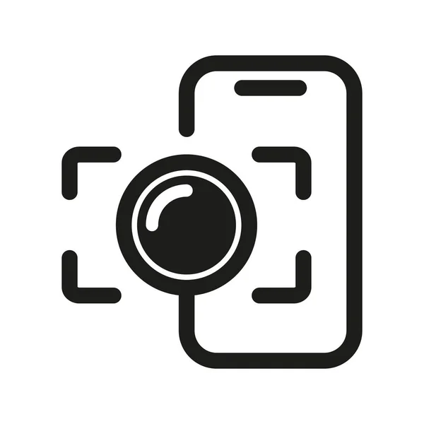 Take Spingere Sul Telefono Selfie Telefono Fotocamera Multi Telecamere Icone — Vettoriale Stock