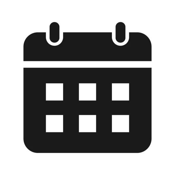 Duvar simgesinde takvim. Zamanlama, tarih simgesi vektör çizimi