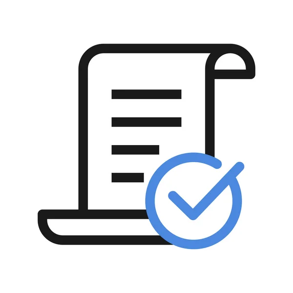 Contract Coverage Icon Insurance Policy Line Vector Illustration — ストックベクタ