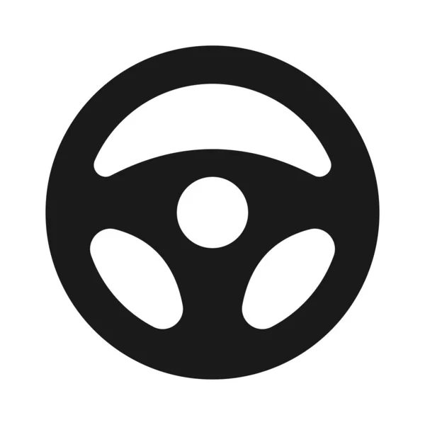 Car Steering Wheel Icon Car Automobile Wheel Vector Illustration — 스톡 벡터