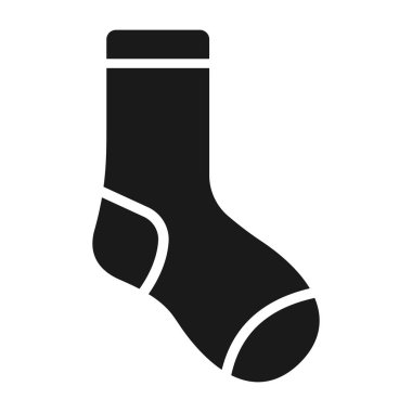 Çorap ikonu. Noel çorapları vektör illüstrasyonu